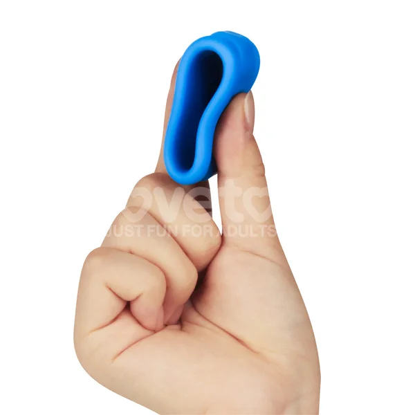 Pinnacle Pro Twin Flex - Blue Cock & Balls Rings — image 7 of 9