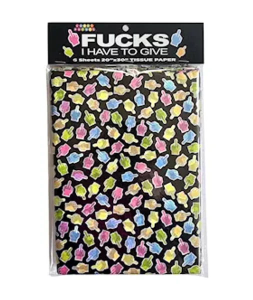 Fucks I Have To Give Tissue Paper Sheets - Novelty Decoration Sheets - 6 Pack — image 3 of 3