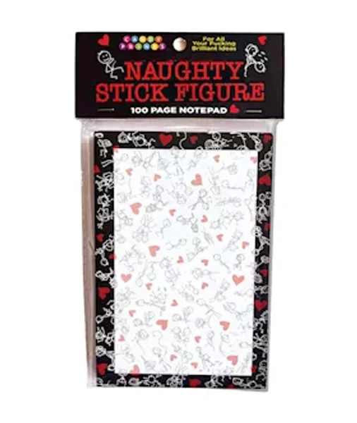 Naughty Stick Figure Notepad - Novelty Notepad - 100 Pages — image 3 of 3