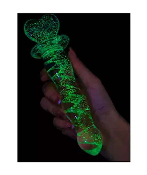 Lucent Glow In The Dark Heartfelt Glass Massager — image 4 of 5