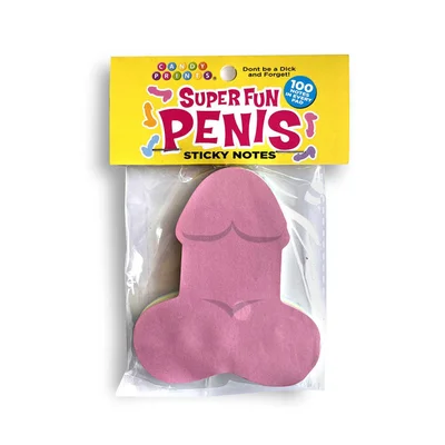 super fun penis sticky notes multi coloured novelty sticky notes 100 pack