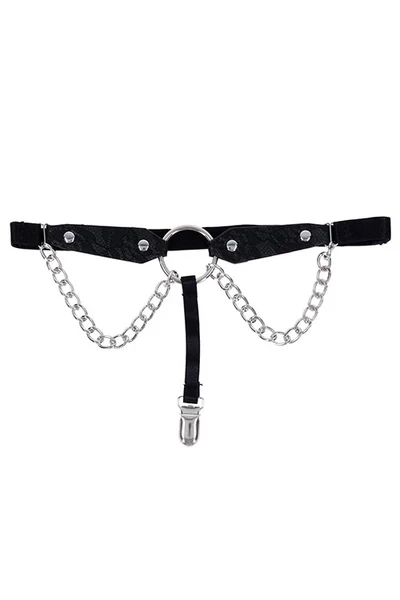 Sex & Mischief Chain & Lace Garters — image 4 of 6