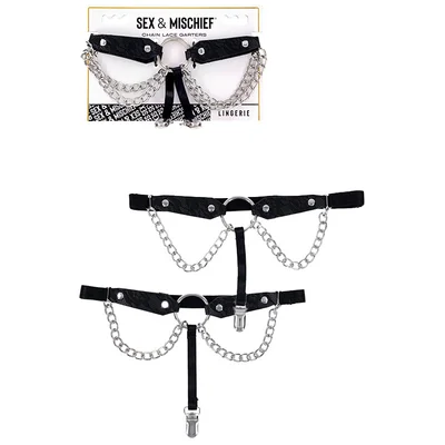 sex mischief chain lace garters