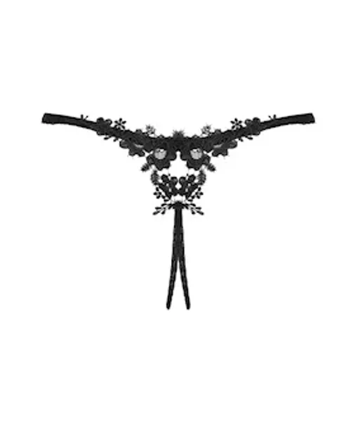 Obsessive Celia Noir Crotchless Thong — image 9 of 10