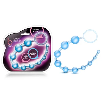 b yours basic beads blue 32 cm 1275 anal beads