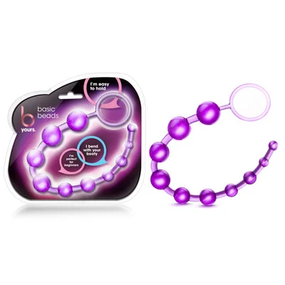 b yours basic beads purple 32 cm 1275 anal beads