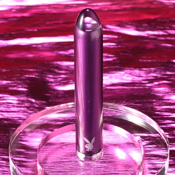 Playboy Pleasure AMETHYST - Purple 12.4 cm USB Rechargeable Glass Tipped Mini Vibrator — image 2 of 9