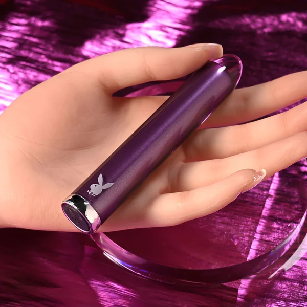 Playboy Pleasure AMETHYST - Purple 12.4 cm USB Rechargeable Glass Tipped Mini Vibrator — image 3 of 9