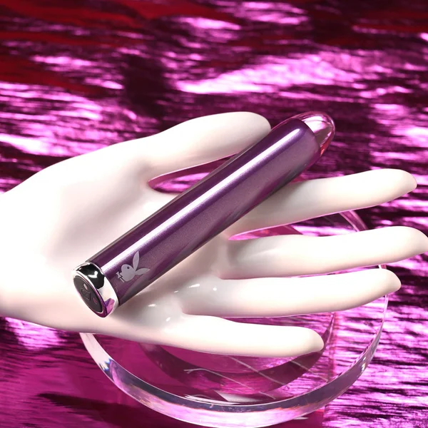 Playboy Pleasure AMETHYST - Purple 12.4 cm USB Rechargeable Glass Tipped Mini Vibrator — image 7 of 9