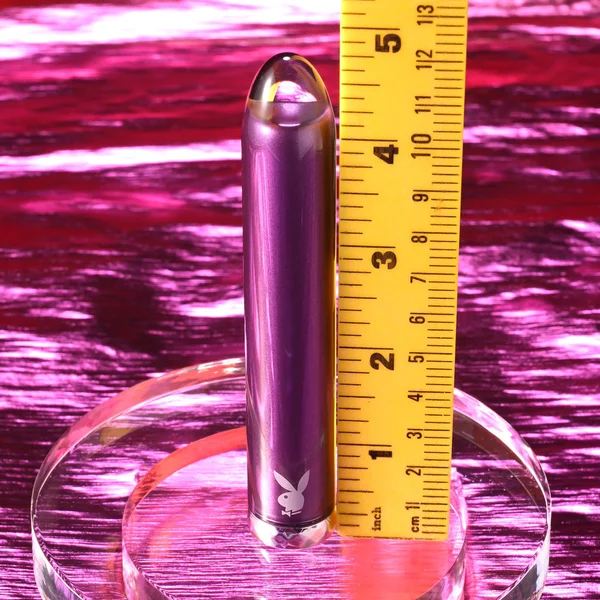 Playboy Pleasure AMETHYST - Purple 12.4 cm USB Rechargeable Glass Tipped Mini Vibrator — image 8 of 9