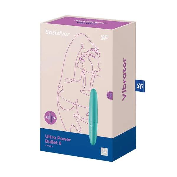 Satisfyer Ultra Power Bullet 6 Vibrator - Turquoise — image 4 of 4