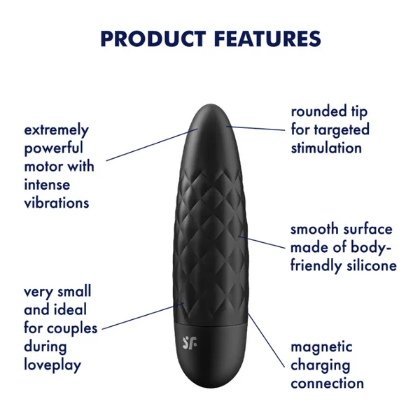 Satisfyer Ultra Power Bullet 5 Powerful Vibrator - Black — image 3 of 4