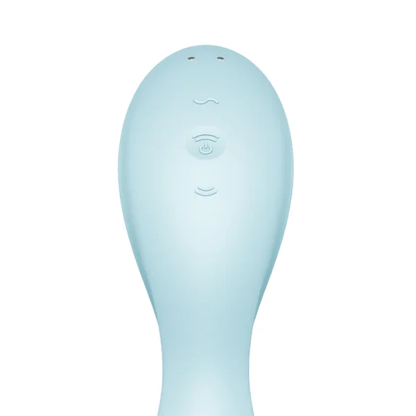 Satisfyer Curvy Trinity 5 App Control Vibrator Stimulator - Blue — image 3 of 5