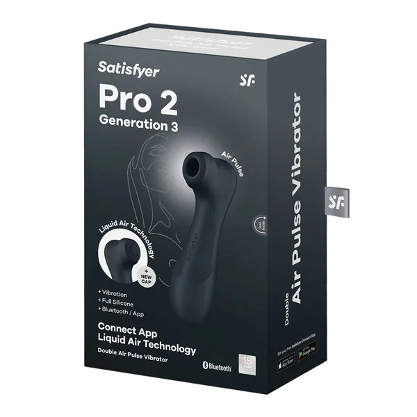 Satisfyer Pro 2 Generation 3 with App Control - Dark Grey - Dark Grey Touch-Free USB-Rechargeable Clitoral Stimulator — image 7 of 7