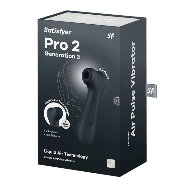 Satisfyer Pro 2 Generation 3 - Dark Grey - Dark Grey Touch-Free USB-Rechargeable Clitoral Stimulator — image 7 of 7