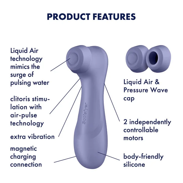 Satisfyer Pro 2 Generation 3 - Lilac - Lilac Touch-Free USB-Rechargeable Clitoral Stimulator — image 3 of 7