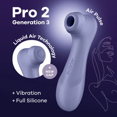 satisfyer pro 2 generation 3 lilac lilac touch free usb rechargeable clitoral stimulator