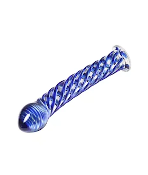 Lucent Spiral Waves Glass Dildo — image 3 of 4