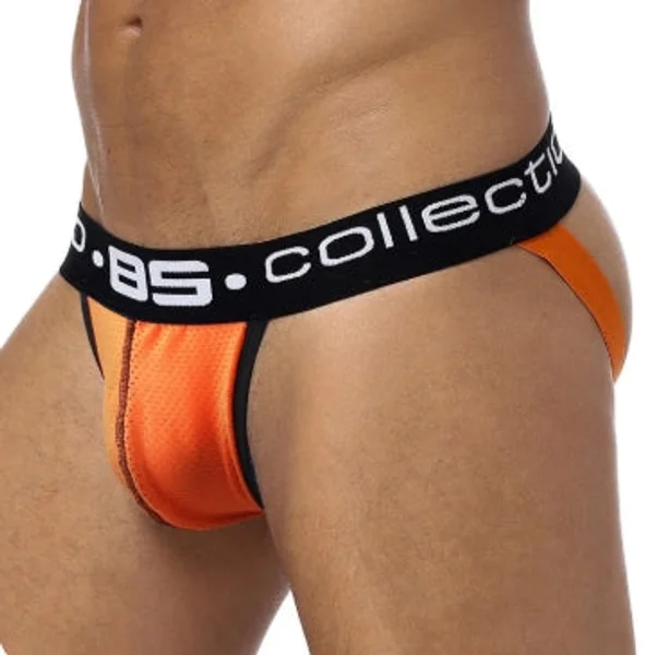 Club Jox 85 Collection Perforated Pouch Orange XXL Jockstrap — image 4 of 4