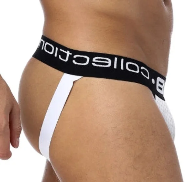 Club Jox 85 Collection Perforated Pouch White XXL Jockstrap — image 3 of 3