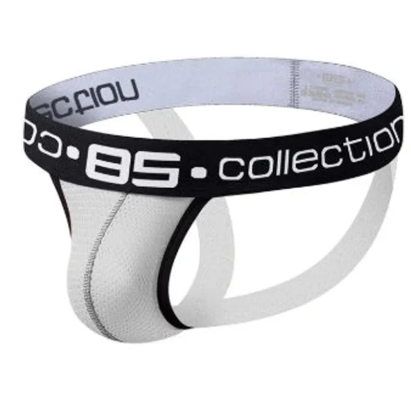 Club Jox  85 Collection Perforated Pouch White L Jockstrap — image 3 of 3