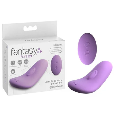 fantasy for her remote silicone please her purple usb rechargeable stimulator with wireless remote