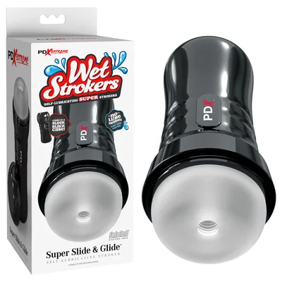 pdx extreme wet strokers super slide glide clear stroker