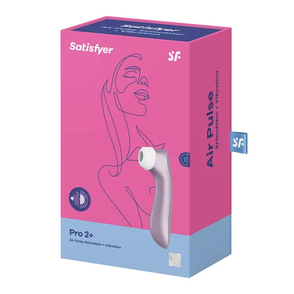 Satisfyer Pro 2+ Purple - Purple Touch-Free USB-Rechargeable Clitoral Stimulator with Vibration — image 9 of 9