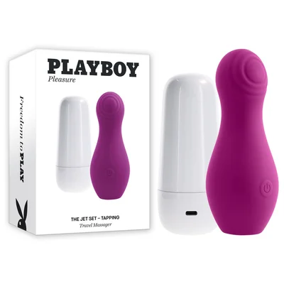 playboy pleasure the jet set tapping purple 102 cm tapping stimulator with charging case