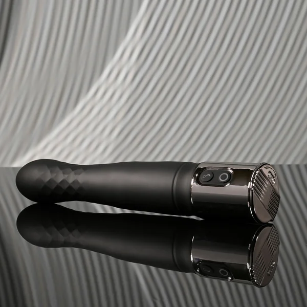 Playboy Pleasure PLEASURE ZONE - Black 21.4 cm Rechargeable Vibrator with USB Charging Dock — image 6 of 9