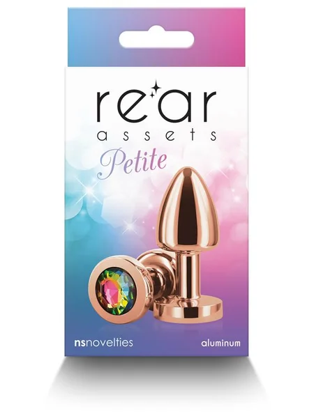Rear Assets Petite - Rose Gold with Rainbow Gem — image 4 of 6
