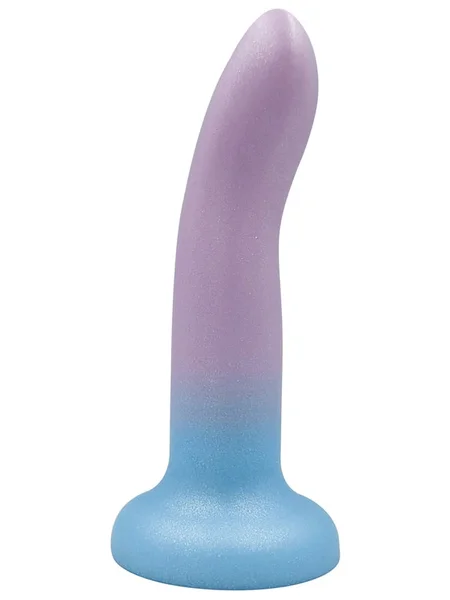 Pleasures by Playful 5 inch Dong - Purple to Blue — image 6 of 7