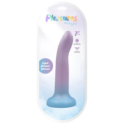 pleasures by playful 7 inch dong purple to blue