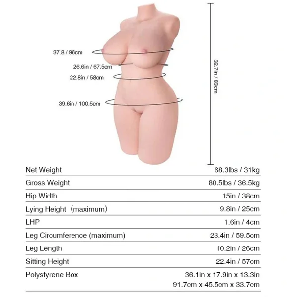 Tantaly MONROE Body Sex Doll - FAIR