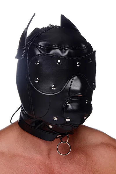 Master Series Muzzled Universal BDSM Hood with Removable Muzzle — image 13 of 15