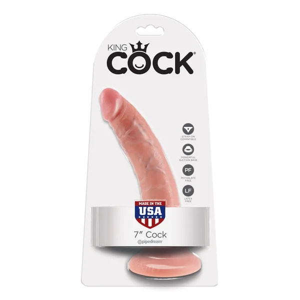 King Cock 7 Inch Realistic Cock Dildo — image 18 of 22
