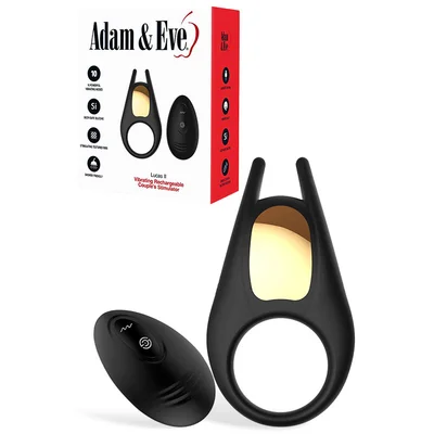 adam and eve lucas ii remote controlled vibrating couples ring