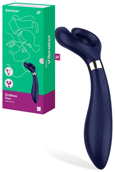 Satisfyer Endless Fun Multi Use 9.25" Couples Vibrator — image 4 of 6