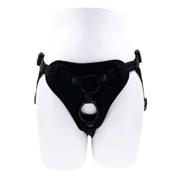SPORTSHEETS Dual Desires Strap On - Black Adjustable Strap-On Harness (No Probe Included) — image 5 of 9