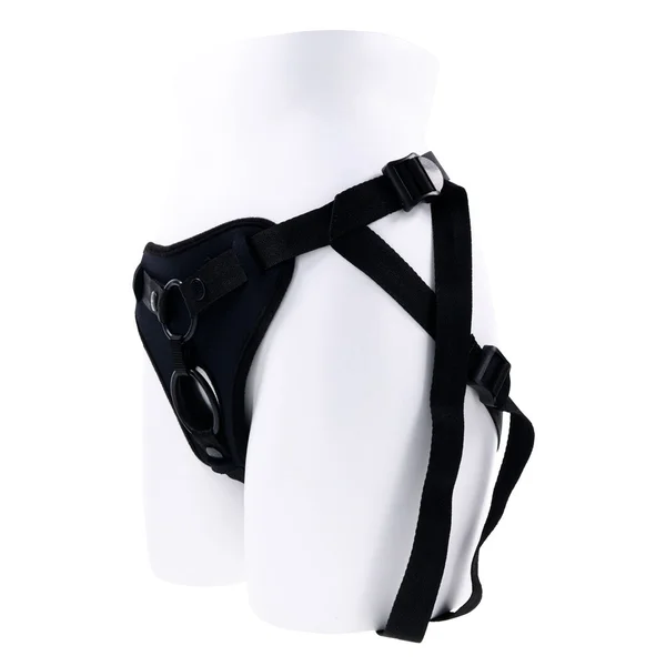 SPORTSHEETS Dual Desires Strap On - Black Adjustable Strap-On Harness (No Probe Included) — image 7 of 9