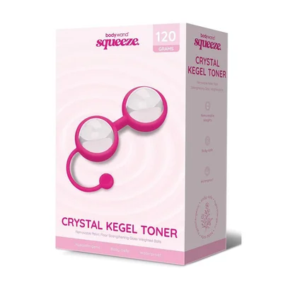bodywand squeeze crystal kegel toner glass weighted kegel balls set