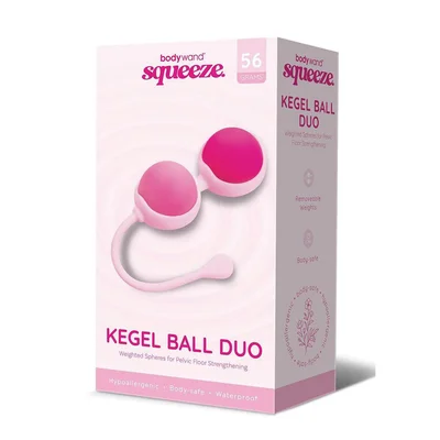 bodywand squeeze kegel ball duo pink weighted kegel balls