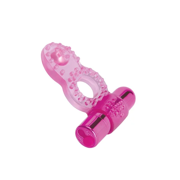 Bodywand Rechargeable Deluxe Orgasm Enhancer Ring - Pink USB Rechargeable Vibrating Cock Ring — image 2 of 5