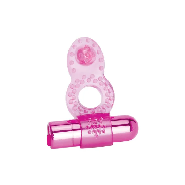 Bodywand Rechargeable Deluxe Orgasm Enhancer Ring - Pink USB Rechargeable Vibrating Cock Ring — image 3 of 5