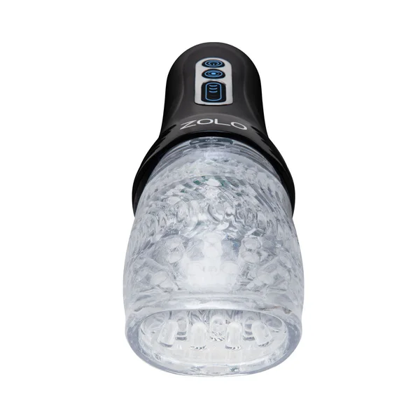 Zolo The Original Gawk Gawk - Clear USB Rechargeable Vibrating, Rotating & Thrusting Masturbator — image 2 of 6