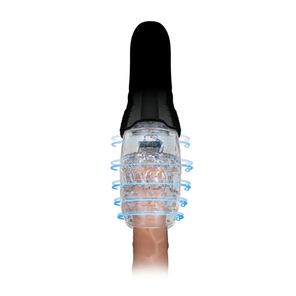 Zolo The Original Gawk Gawk - Clear USB Rechargeable Vibrating, Rotating & Thrusting Masturbator — image 5 of 6