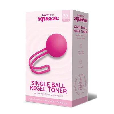 bodywand squeeze single ball kegel toner pink kegel ball 37 grams