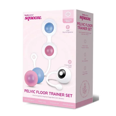 bodywand squeeze pelvic floor trainer set usb rechargeable weighted vibrating kegel set