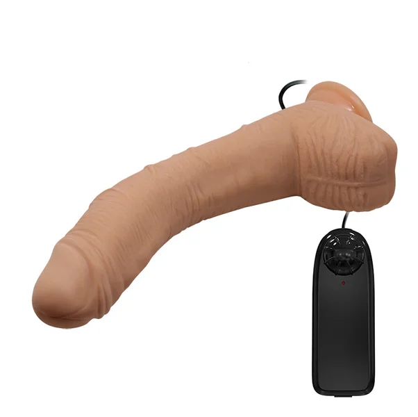 Beautiful Encounter Vibrating Alex 11'' G-Spot Curved with Suction Base Dildo — image 4 of 4