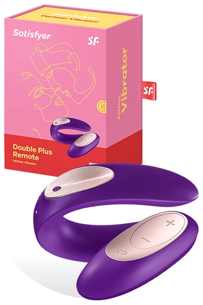Satisfyer Double Plus Remote Controlled 3.5" Couples Vibrator — image 5 of 8